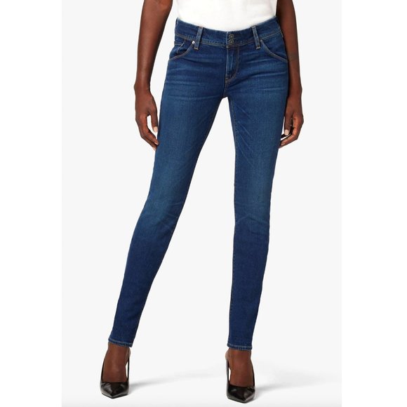 Hudson Mid-Rise Skinny Back Flap Pocket Jeans (sz 26)